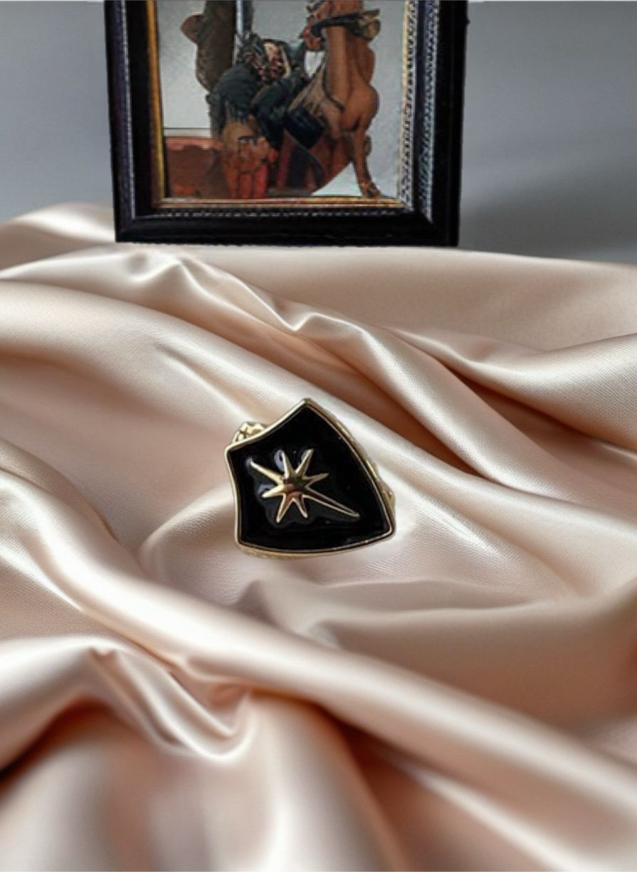 Black Shield Charm